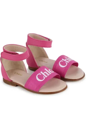 Chloé Sandalen mit Logo-Print