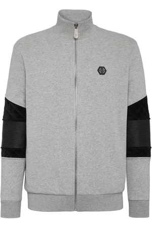 Philipp Plein Jerseyjacke mit Logo-Applikation