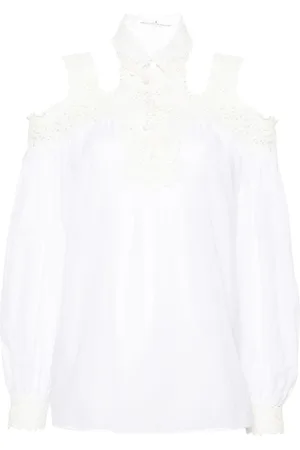 ERMANNO SCERVINO Bluse mit Blumenstickerei