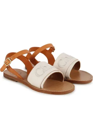 Chloé Sandalen mit Logo-Stickerei