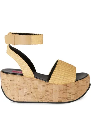 Puccini Plateau-Sandalen mit Korksohle