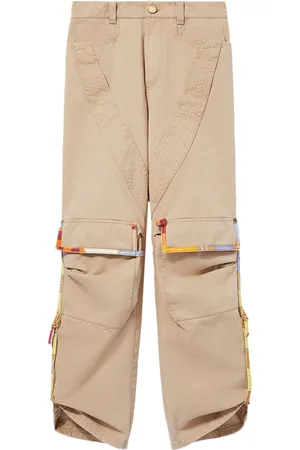 Puccini Cargohose mit gemustertem Saum