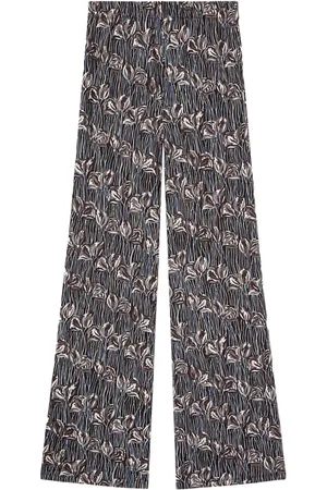 Puccini Gerade Hose mit Blumen-Print