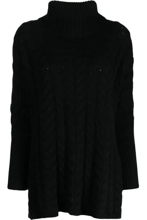 N.PEAL Rollkragenpullover mit Zopfmuster