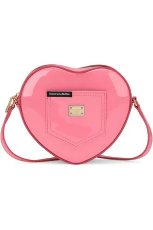 Dolce & Gabbana Heart Schultertasche aus Lackleder