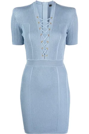 Balmain Minikleid mit V-Ausschnitt