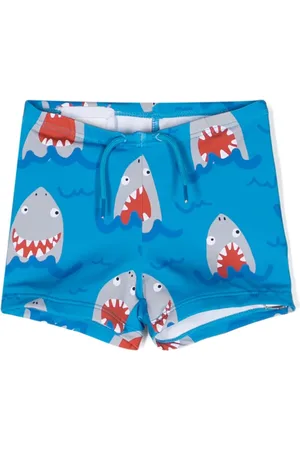 Stella McCartney Badeshorts mit Hai-Print