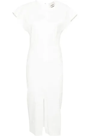 Isabel Marant Mirna Midikleid aus Hanfgemisch