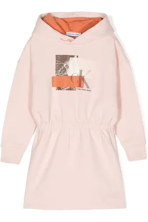 Calvin Klein Kapuzenkleid mit Monogramm-Print