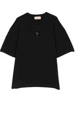 Elisabetta Franchi T-Shirt mit Logo-Applikation
