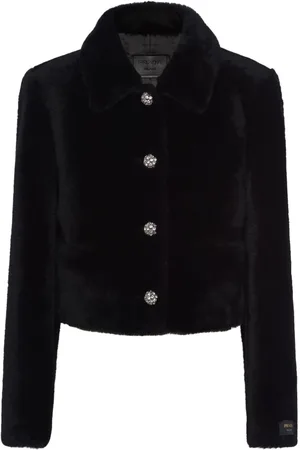 Prada Cropped-Jacke aus Shearling