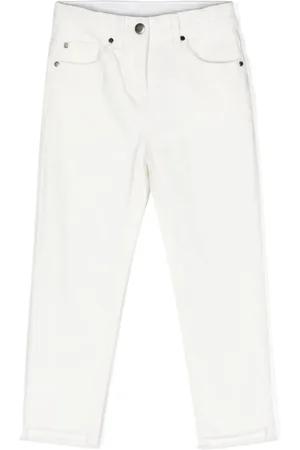 Stella McCartney Halbhohe Straight-Leg-Jeans
