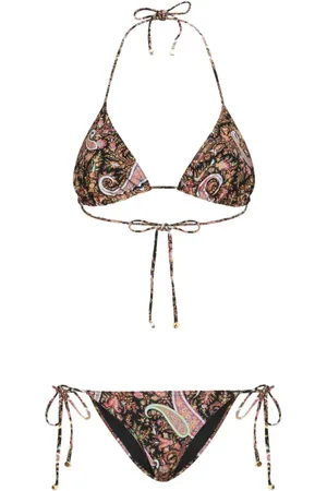 Etro Neckholder-Bikini mit Paisley-Print