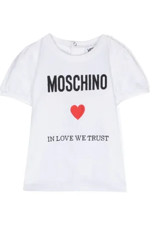 Moschino T-Shirt mit Logo-Stickerei