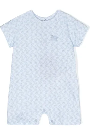 Etro Kurzer Paisley-Strampler mit Pegaso-Motiv