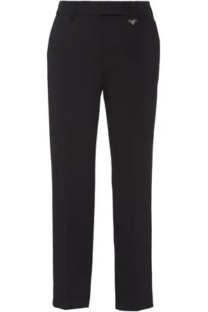 Prada Grain-de-Poudre Cropped-Hose