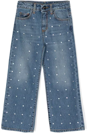 BARROW Wide-Leg-Jeans mit Strass
