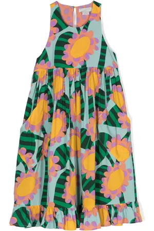 Stella McCartney Ärmelloses Graphic Flower Kleid