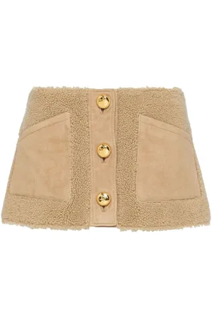 Prada Minirock mit Shearling
