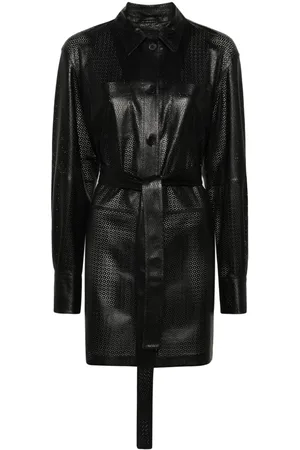 DESA 1972 Lederjacke im Mesh-Design