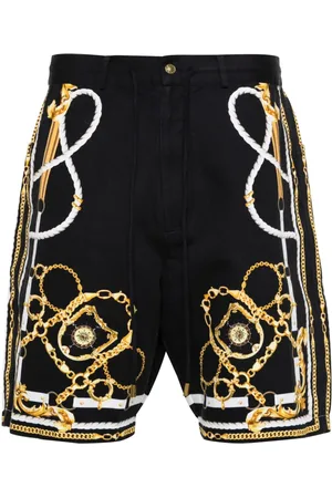 Camilla Twill-Shorts mit Coast-to-Coast-Print