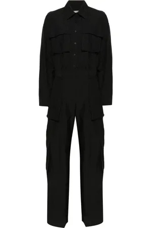 Alexander Wang Geknöpfter Cargo-Jumpsuit aus Ripstop