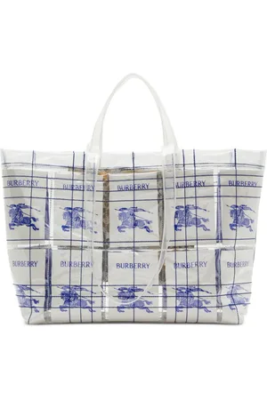 Burberry Transparenter Shopper mit Ritteremblem