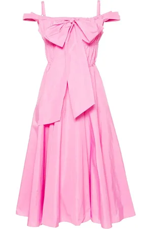 Patou Midi-Cocktailkleid mit Schleifendetail