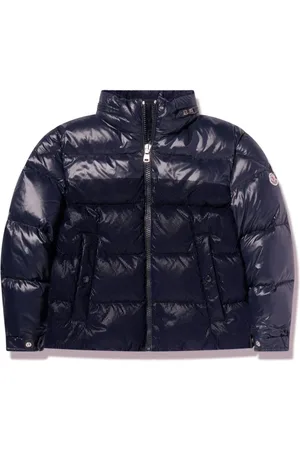 Moncler Gefütterte Jacke mit Logo-Applikation