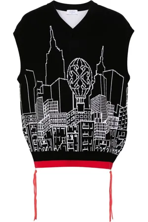 OFF-WHITE Gestrickter Intarsien-Pullunder