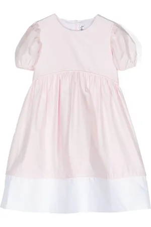 Il gufo Zweifarbiges Kleid mit Puffärmeln