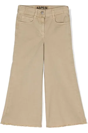 Aspesi Wide-Leg-Hose mit ausgefranstem Saum
