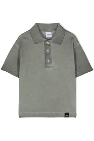 Aspesi Pikee-Poloshirt mit ausgeblichenem Effekt