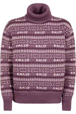 Bally Merinopullover mit Intarsien-Logo