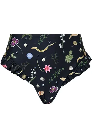 Agua by Agua Bendita Jengibre Tesoro Bikinihöschen mit Blumen-Print