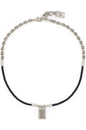 Dolce & Gabbana Gravierte Halskette mit Statement-Anhänger