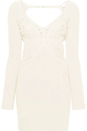 BLUMARINE Kleid mit Schmetterling-Stickerei