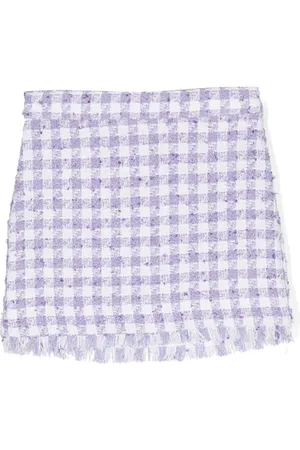 MONNALISA Ausgefranster Tweed-Rock