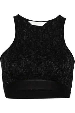 Palm Angels Gestricktes Tanktop aus Monogramm-Jacquard