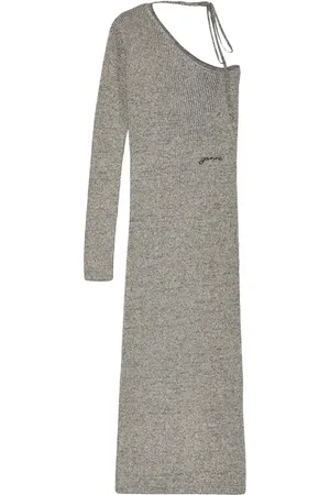 Ganni Asymmetrisches Sparkle Kleid
