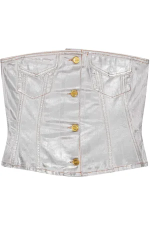 Ganni Jeanstop aus Bio-Baumwolle