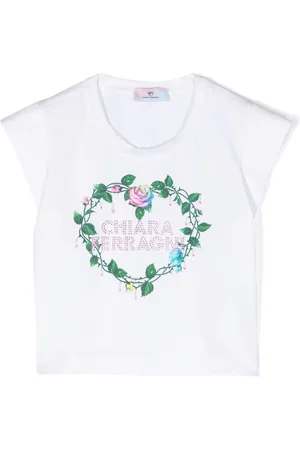Chiara Ferragni T-Shirt mit Rosen-Print