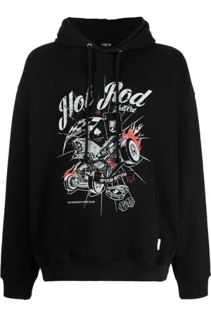 FIVE CM Terry Hoodie mit grafischem Print