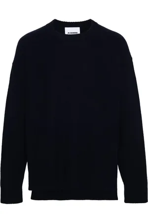Jil Sander Wollpullover mit seitlichen Schlitzen