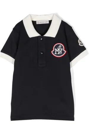 Moncler Pikee-Poloshirt mit Logo-Patch