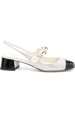 Miu Miu Slingback-Pumps mit Strass