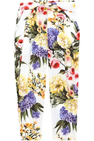 Dolce & Gabbana Gerade Hose mit Blumen-Print