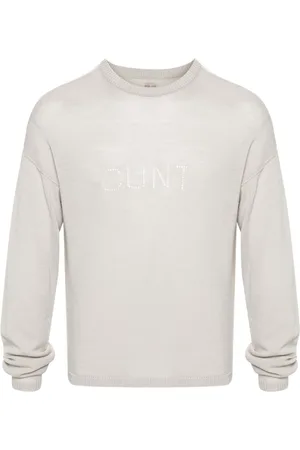 Rick Owens Lochstrick-Pullover mit Slogan