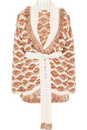 Alanui Hawa Mahal Cardigan mit Intarsienmuster