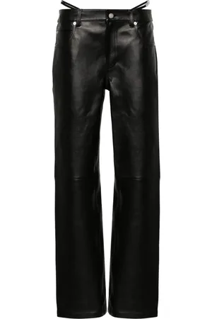 Alexander Wang Tief sitzende Lederhose